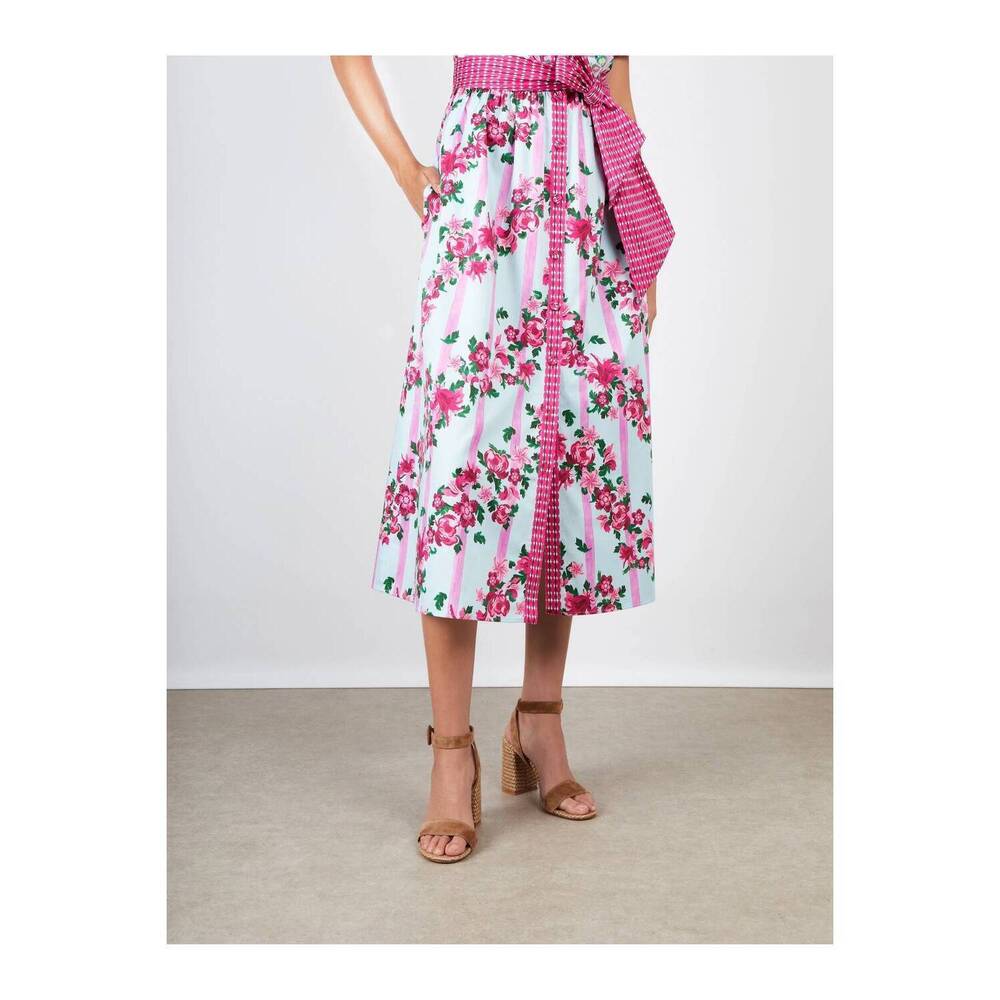 NEW SALONI vivienne button-front dress in bellis ornamental - Picture 6 of 6